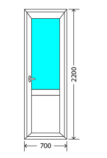 Балконный блок: дверь Exprof S-358 Шатура