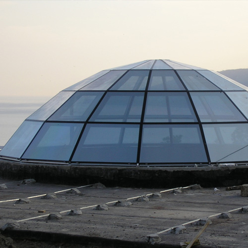 Ремонт стеклянного купола Шатура