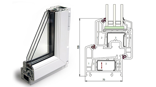 Балконный блок 1500 x 2200 - REHAU Delight-Design 40 мм Шатура